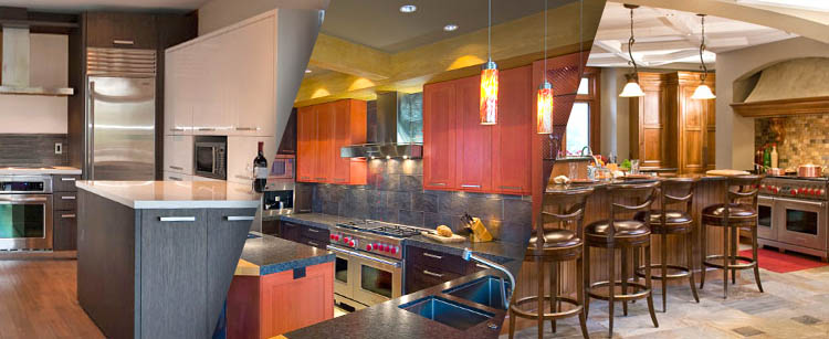 Three of V6B's Whistler kitchen designs