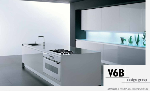 White Binova contemporary kitchen